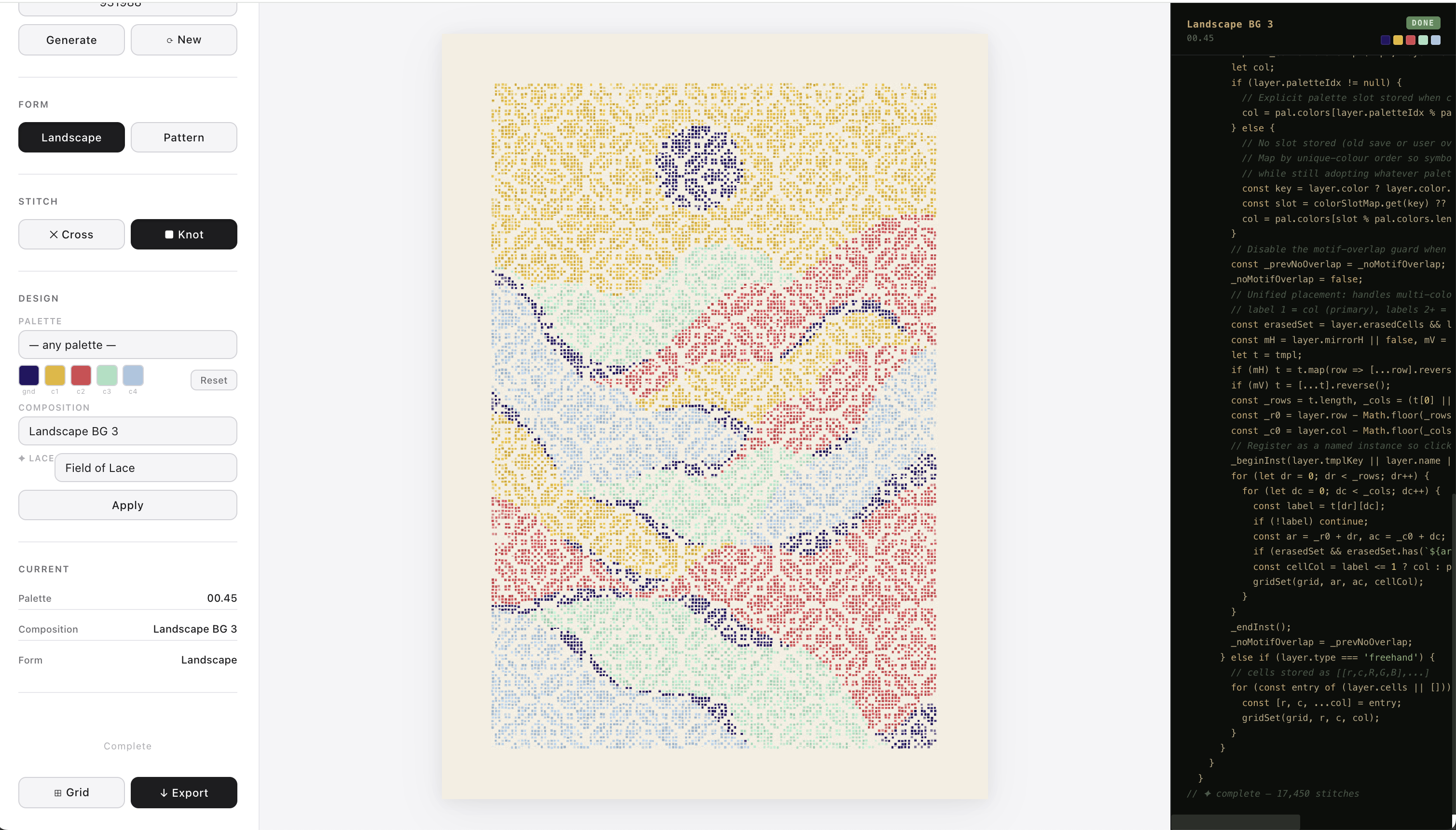 Landscape — Field of Lace